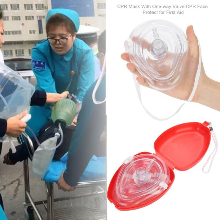 CPR Resuscitator Rescue Emergency First Aid Breathing Mask Mouth Breath One-way Valve Tools CPR Resuscitator Rescue Emergency First Aid Breathing Mask Mouth Breath One-way Valve Tools